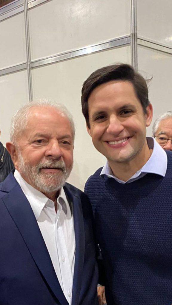 Rafael Motta postou foto ao lado de Lula neste final de semana - Foto: Redes sociais