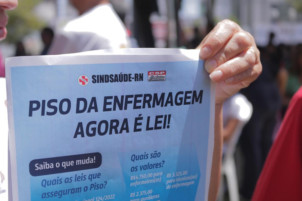 Profissionais da enfermagem do RN fazem paralisação de 24h contra veto de Bolsonaro - Foto: Dayvissom Melo/NOVO Notícias