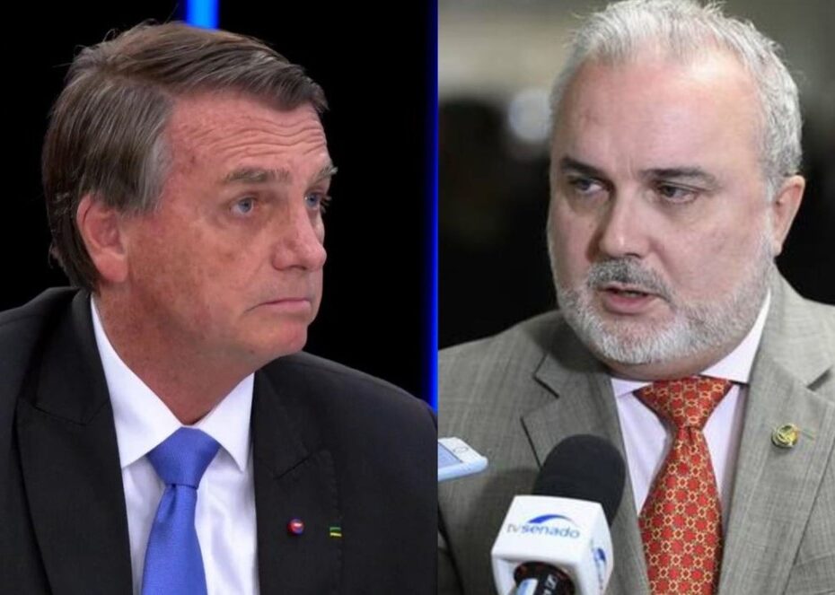 Presidente Jair Bolsonaro e o senador Jean Paul Prates. Foto: Reprodução/ TV Globo /Agência Senado