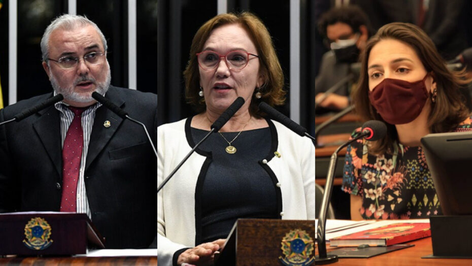 Jean Paul Prates, Zenaide Maia e Natália Bonavides são alguns dos parlamentares do RN que se posicionaram sobre o assunto. Foto: Senado e Câmara