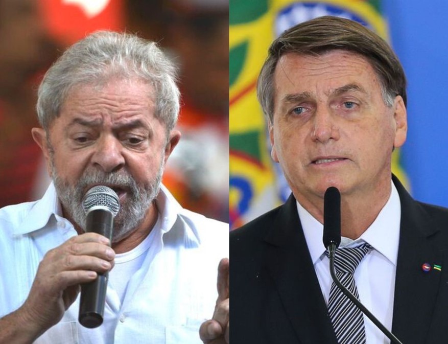 Ex-presidente Lula e o presidente Jair Bolsonaro. Foto: Agência Brasil