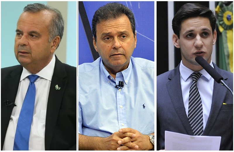 Rogério Marinho (PL), Carlos Eduardo Alves (PDT) e Rafael Motta (PSB), candidatos ao Senado - Foto: Reprodução