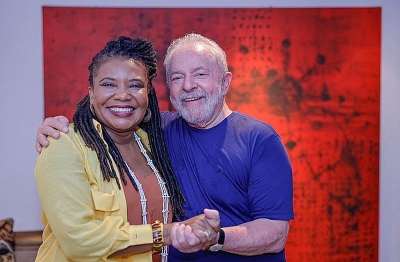 Margareth Menezes e Lula - Foto: Ricardo Stuckert