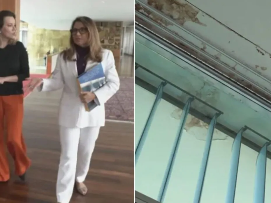 Primeira-dama Janja da Silva levou jornalista Natuza Nery e mostrou condições do Palácio do Alvorada - Foto: Reprodução