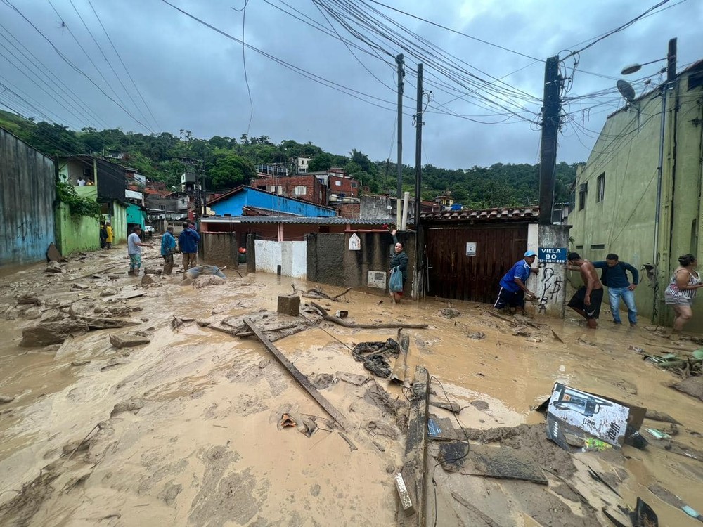 São Sebastião decreta calamidade pública devido às chuvas - Foto: Divulgação/Defesa Civil de São Sebastião