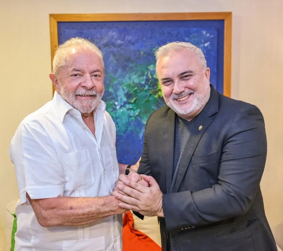 Lula e o ex-senador Jean Paul Prates (PT-RN), atual presidente da Petrobras. Foto: Reprodução