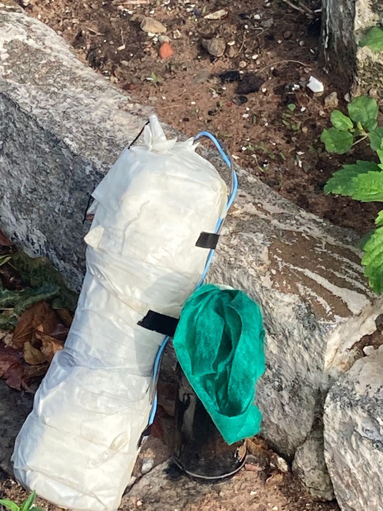 Artefato explosivo foi encontrado próximo ao terminal da Vila de Ponta Negra - Foto: Cedida