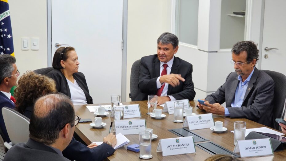 Ministro Wellington Dias em audiência com a governadora Fátima Bezerra - Foto: Fábio Duart - Assecom