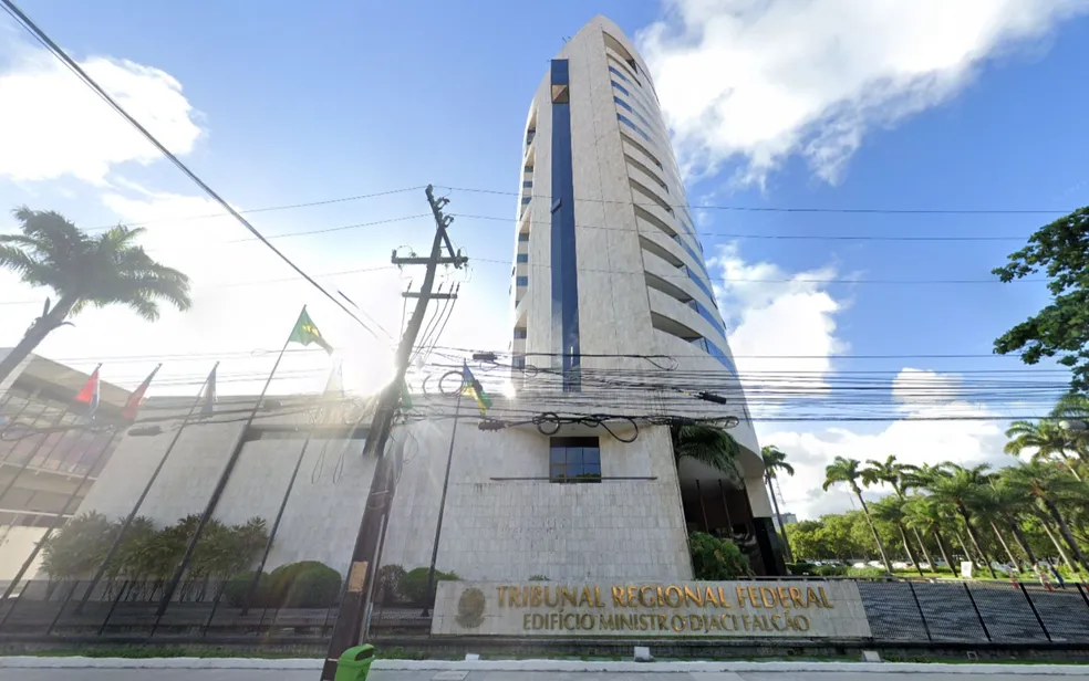 Sede do Tribunal Regional Federal em Pernambuco (TRF-5), no Recife - Foto: Reprodução/Google Street View