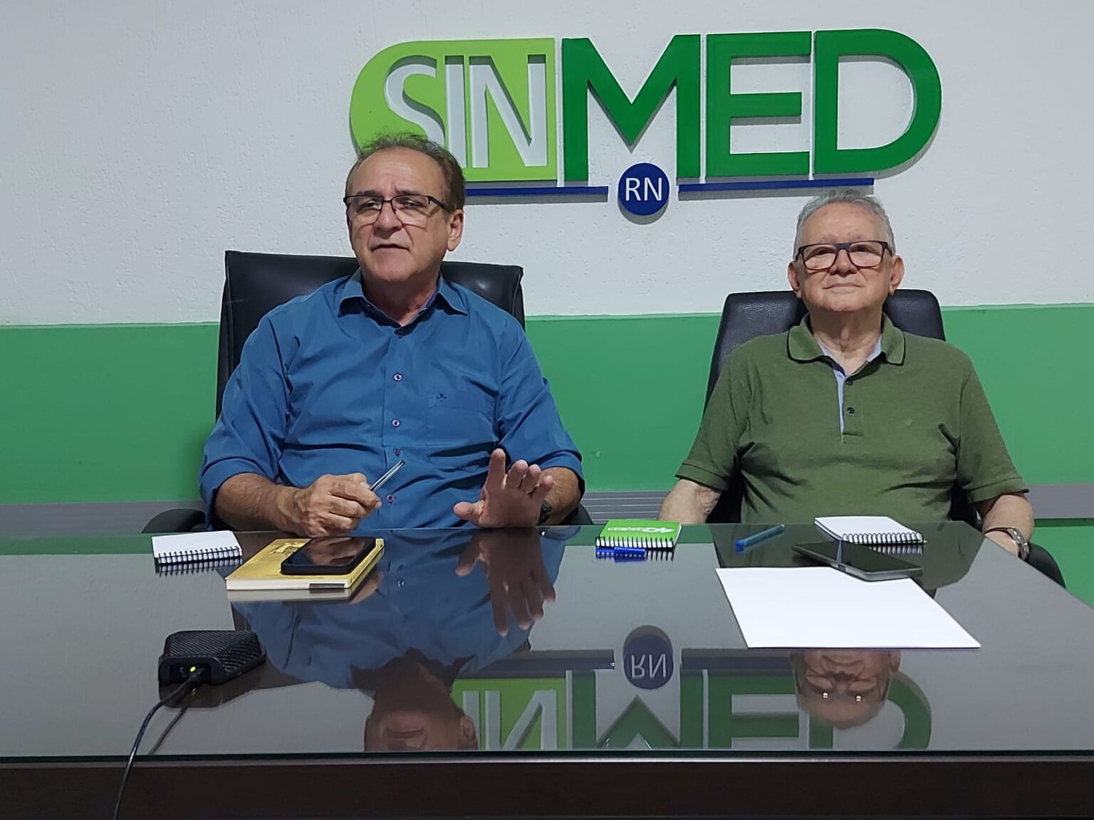 Geraldo Ferreira, presidente do Sinmed RN explica motivo de paralisação / Foto: divulgação