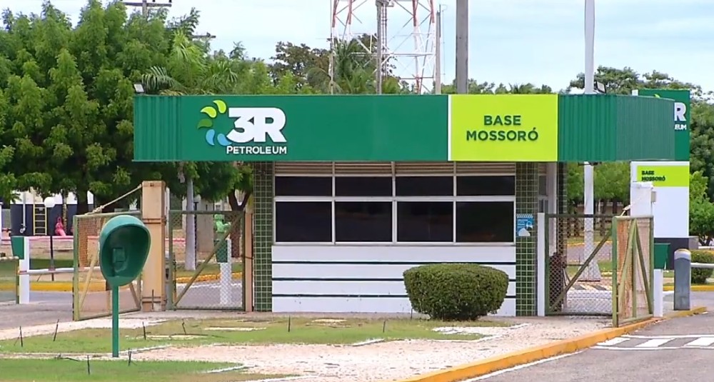 Base da empresa 3R Petroleum em Mossoró, no Oeste potiguar - Foto: Inter TV Cabugi/Reprodução