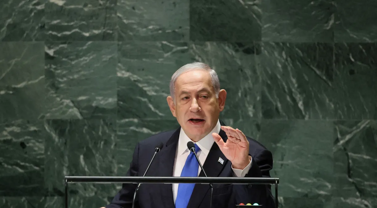 Primeiro-ministro israelense, Benjamin Netanyahu 22/09/2023REUTERS/Brendan McDermid