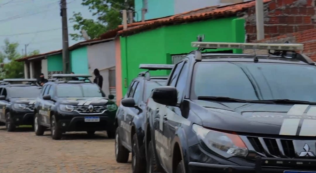 Viaturas da Polícia Civil do RN em operação - Foto: Divulgação/Sesed RN