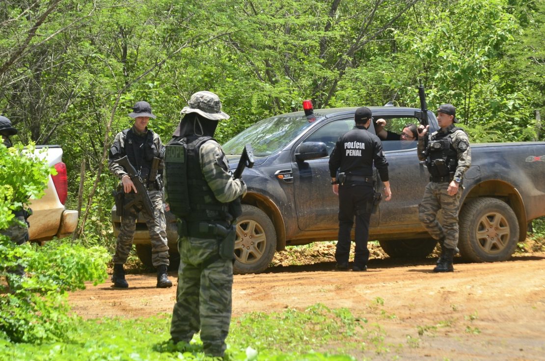 Policiais encontraram esconderijo na zona rural de Baraúna, onde fugitivos da Penitenciária de Mossoró ficaram abrigado por uma semana - Foto: José Aldenir