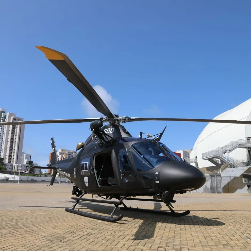 Helicóptero Potiguar 02 já está em operação no RN - Foto: Divulgação/Sesed
