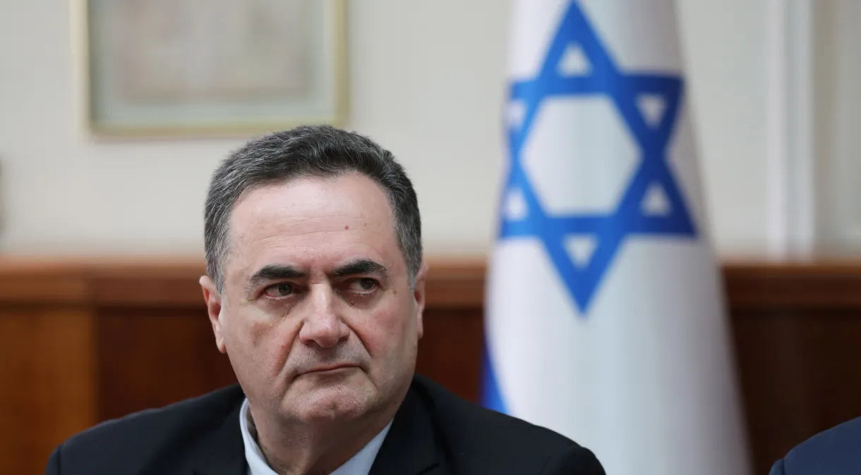 Ministro das Relações Exteriores de Israel, Israel Katz, durante reunião, em Jerusalém Abir Sultan/Pool via Reuters (24.jan.19)