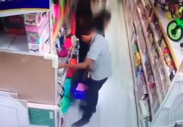 Criminoso conseguiu escapar após abordagem dos seguranças da loja