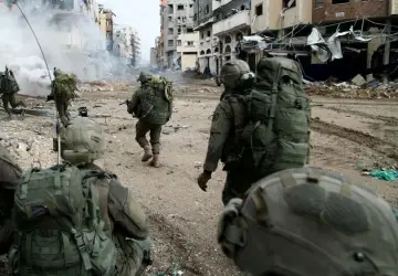 Soldados israelenses na Faixa de Gaza 18/12/2023 Divulgação via REUTERS