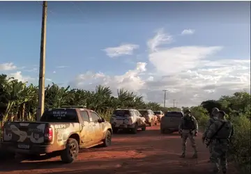 Operação fez cerco em área de plantação na zona rural de Baraúna para recapturar fugitivos da Penitenciária Federal de Mossoró ?- Foto: Ayrton Freire/Inter TV Cabugi