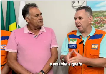 Prefeito de Angicos Pinheiro Neto recebe membros da Defesa Civil Estadual para discutir efeitos do rompimento da BR 304